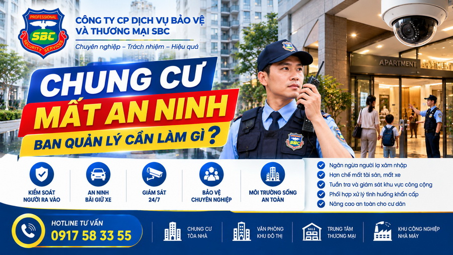 Chung cư mất an ninh: Ban quản lý cần làm gì để bảo vệ cư dân và tài sản?